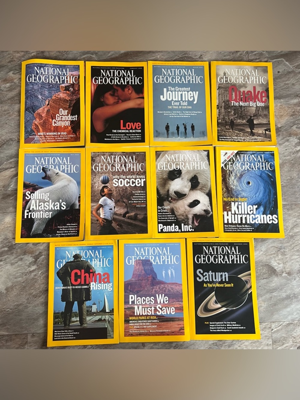 NATIONAL GEOGRAPHIC MAGAZINE 2006 LOT OF 11 LIKE NEW CONDITION